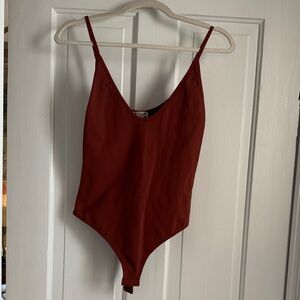 Burnt Orange Free People Bodysuit